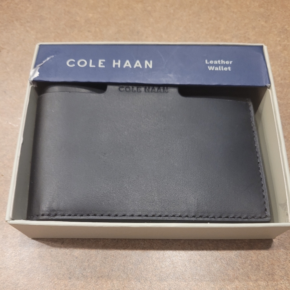 Cole Haan Black Leather Wallet